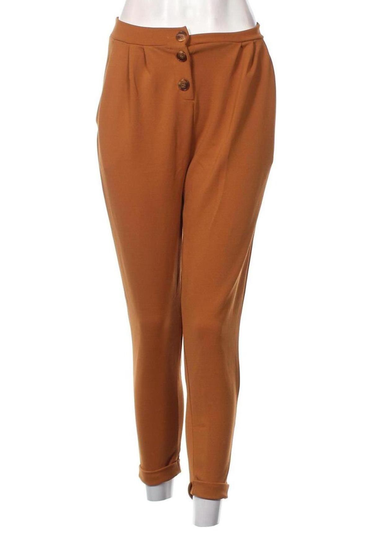 Pantaloni de femei Pull&Bear, Mărime S, Culoare Maro, Preț 95,39 Lei