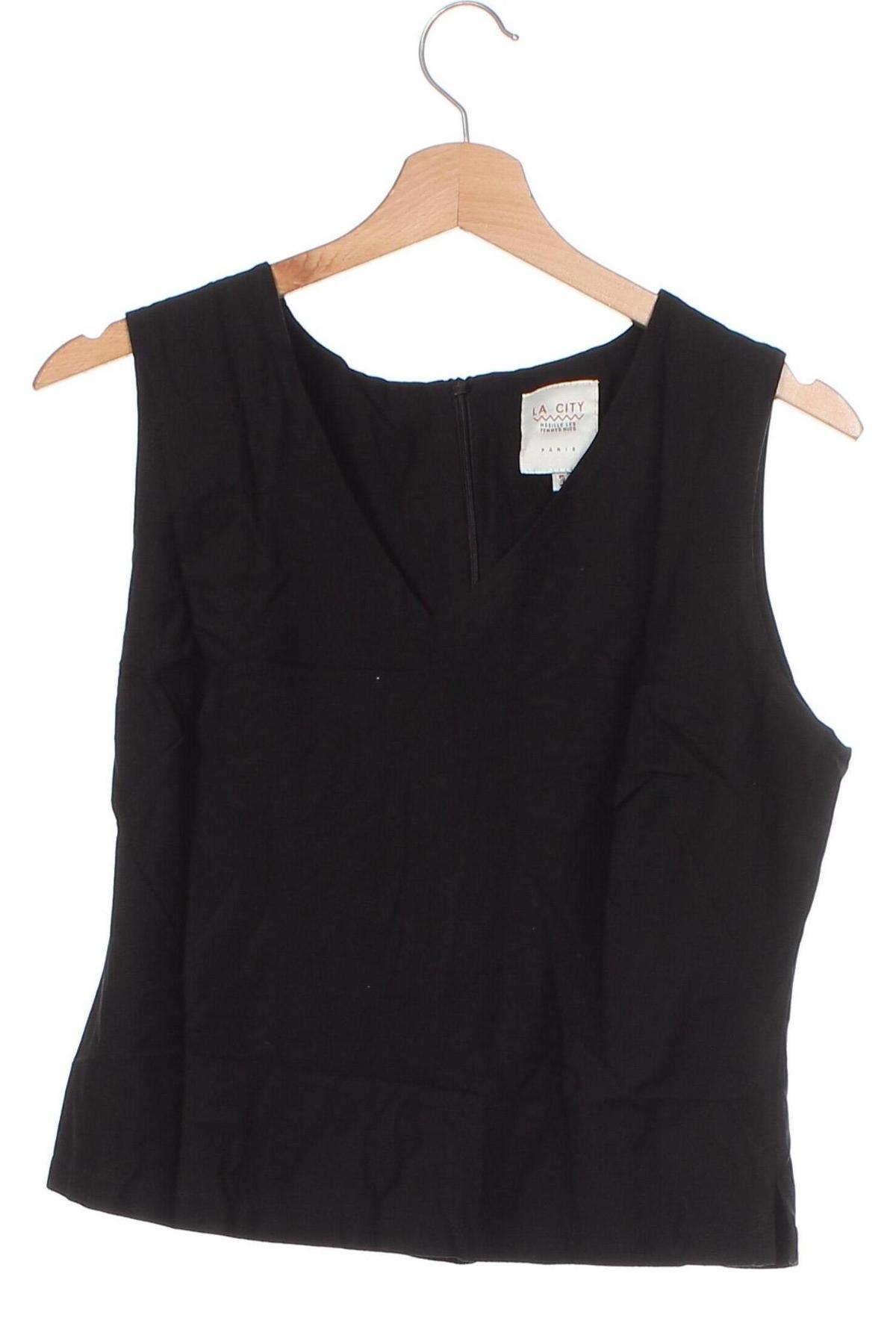 Γυναικείο αμάνικο μπλουζάκι La City, Μέγεθος M, Χρώμα Μαύρο, Τιμή 8,04 €