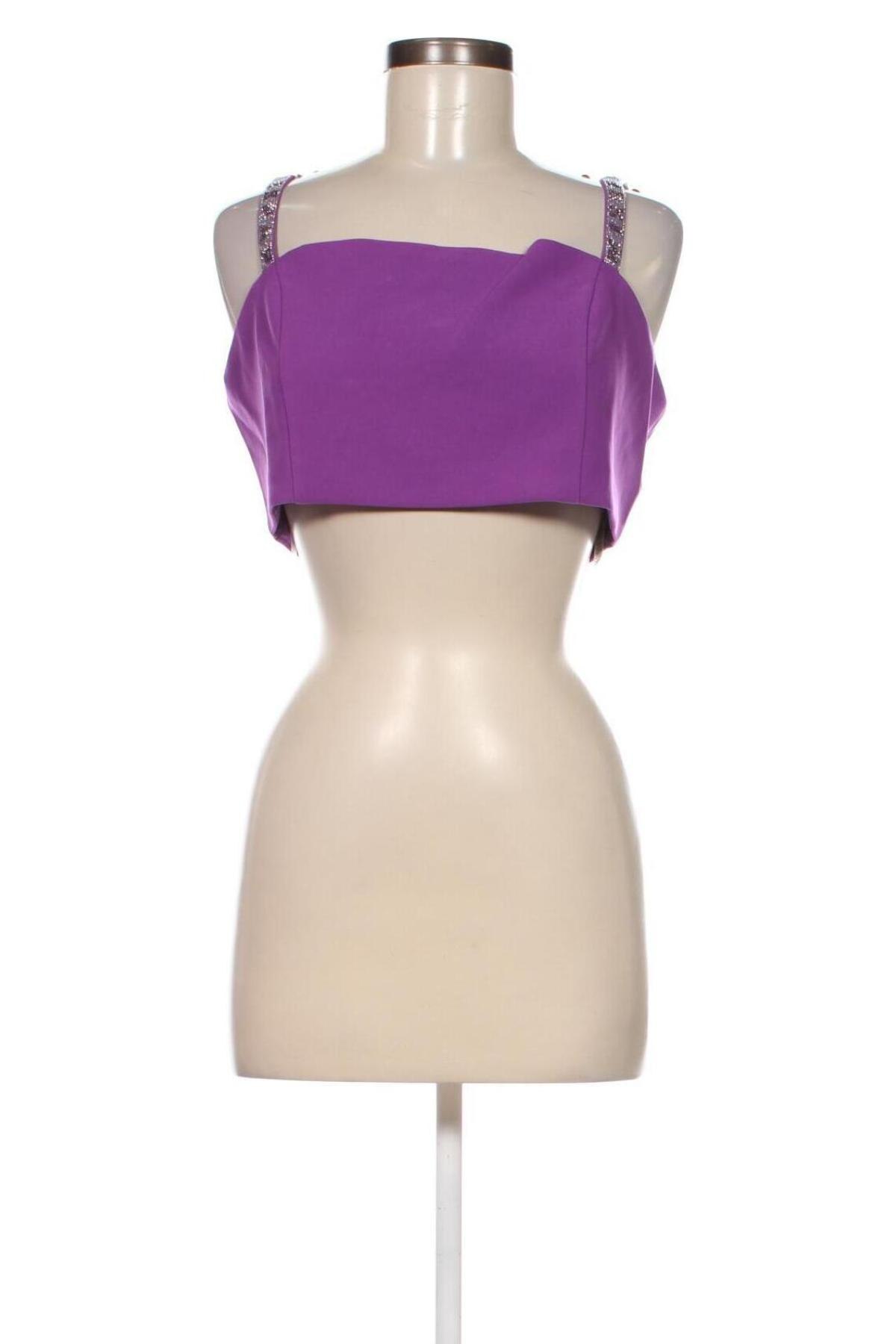 Γυναικείο αμάνικο μπλουζάκι Misspap, Μέγεθος XL, Χρώμα Βιολετί, Τιμή 3,29 €