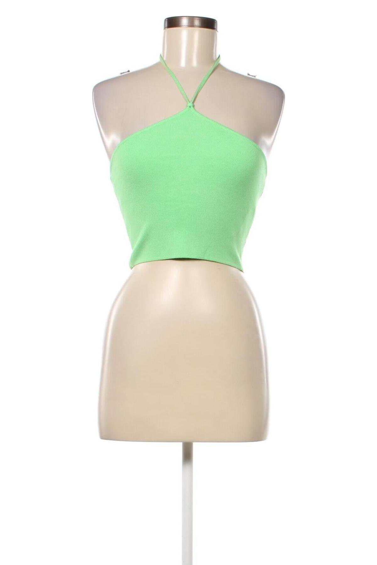 Γυναικείο αμάνικο μπλουζάκι Monki, Μέγεθος XS, Χρώμα Πράσινο, Τιμή 4,50 €