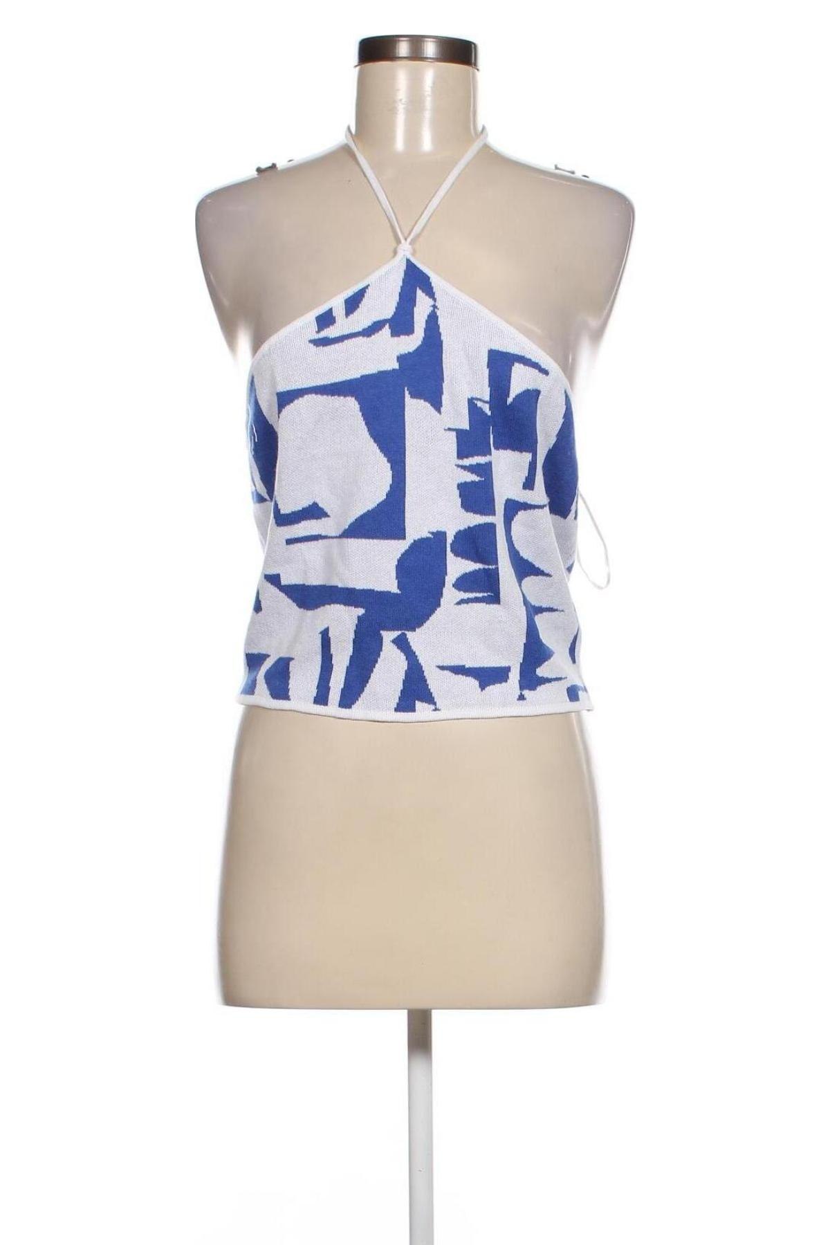 Γυναικείο αμάνικο μπλουζάκι Monki, Μέγεθος L, Χρώμα Μπλέ, Τιμή 4,21 €