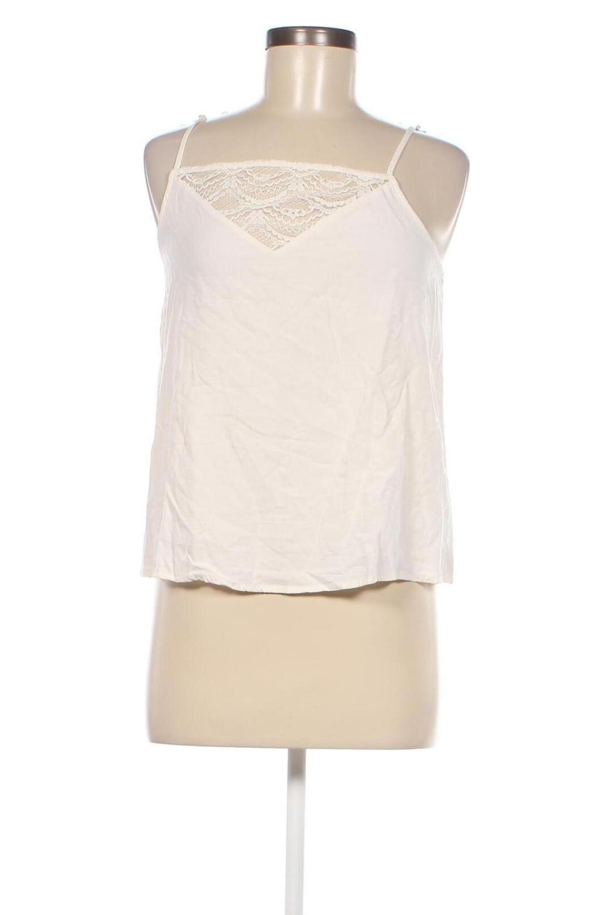 Γυναικείο αμάνικο μπλουζάκι VILA, Μέγεθος M, Χρώμα Εκρού, Τιμή 3,48 €