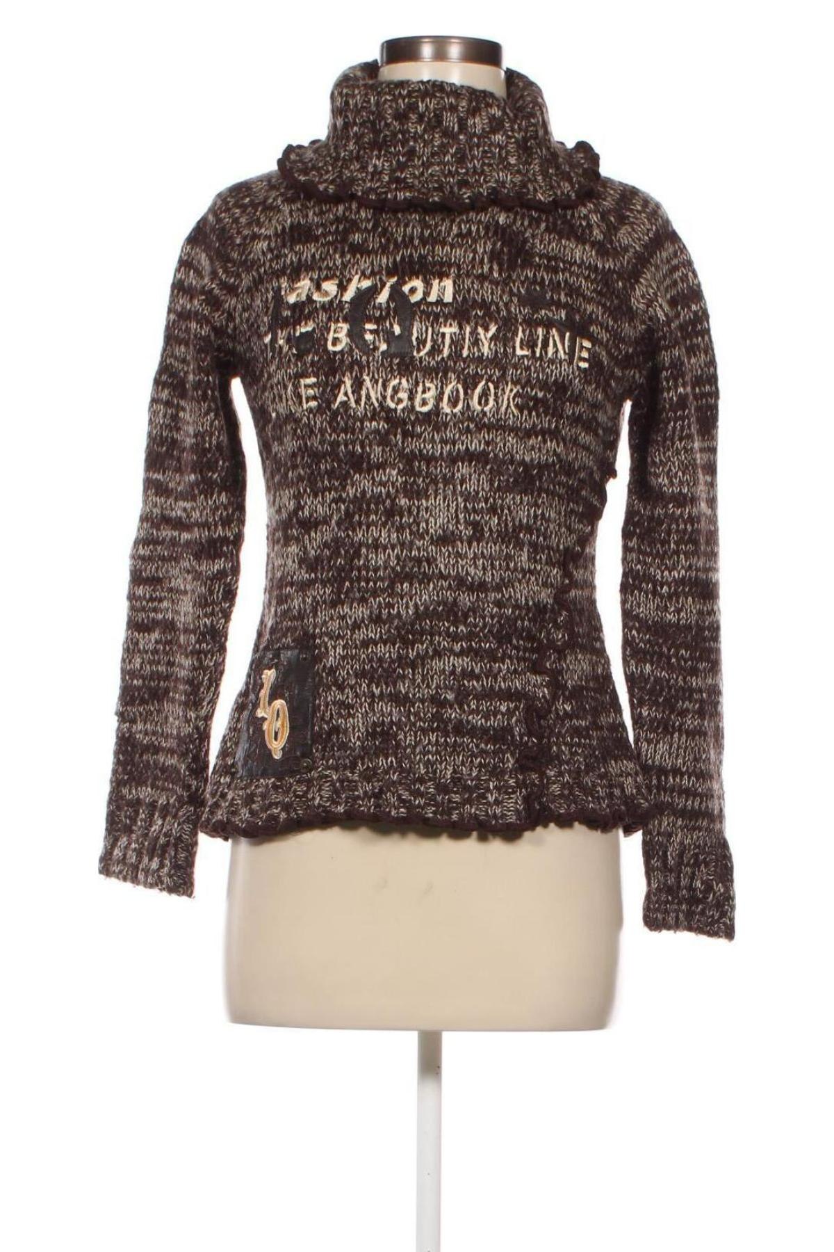 Дамски пуловер, Размер S, Цвят Кафяв, Цена 6,38 лв.