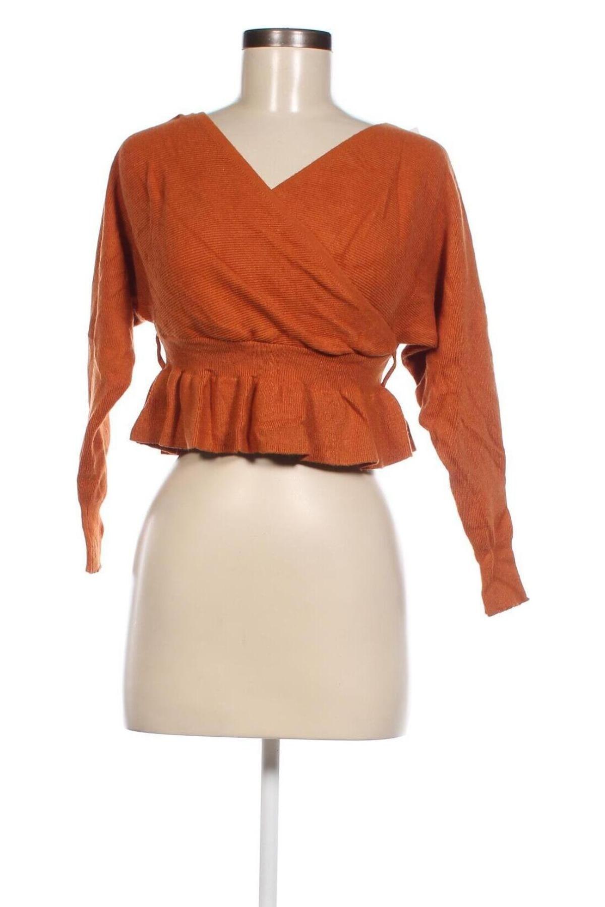 Дамски пуловер, Размер S, Цвят Оранжев, Цена 4,06 лв.
