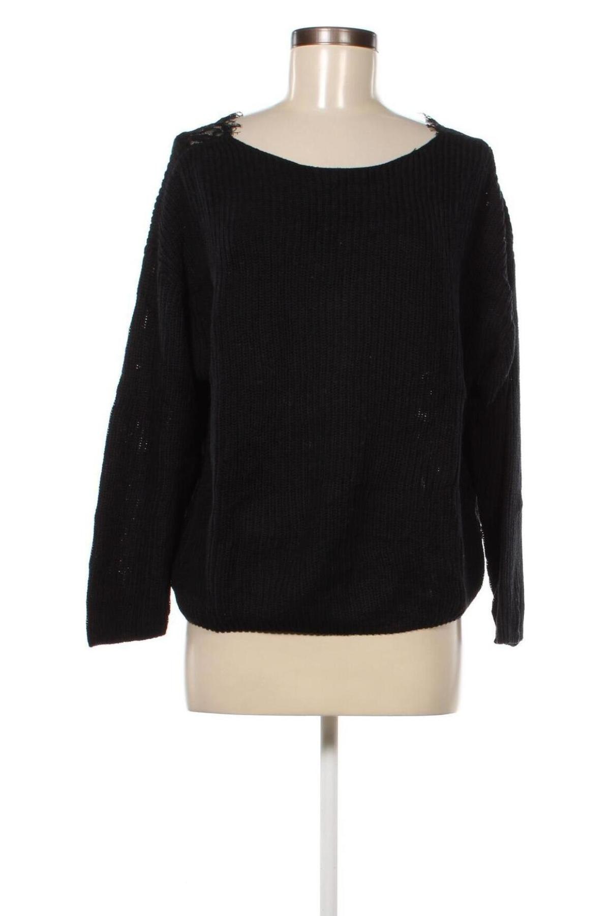Γυναικείο πουλόβερ Amisu, Μέγεθος L, Χρώμα Μαύρο, Τιμή 2,69 €