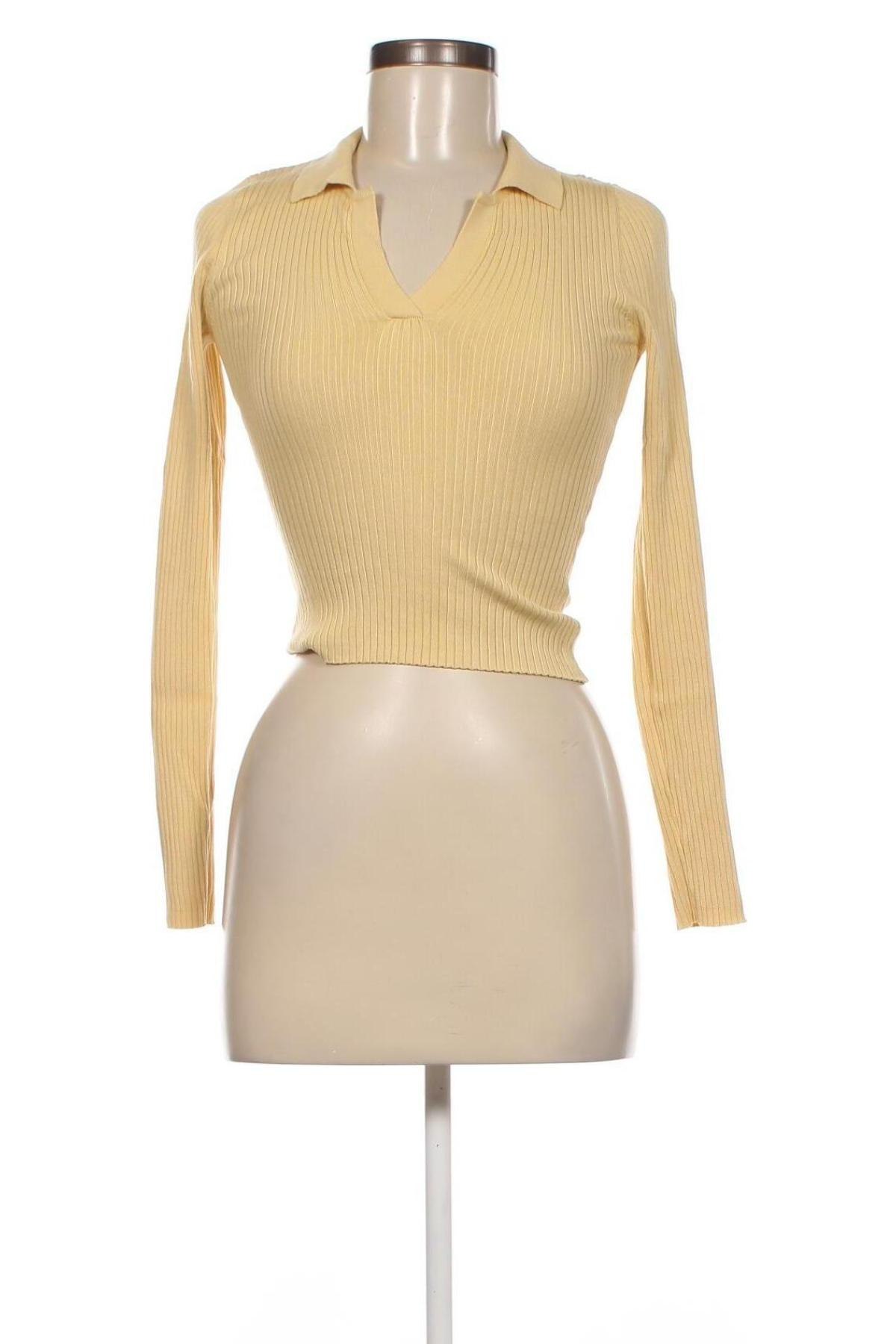 Дамски пуловер Even&Odd, Размер S, Цвят Жълт, Цена 29,00 лв.