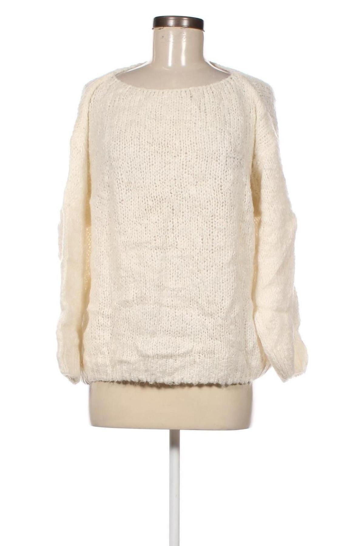 Дамски пуловер Nais, Размер M, Цвят Екрю, Цена 4,35 лв.