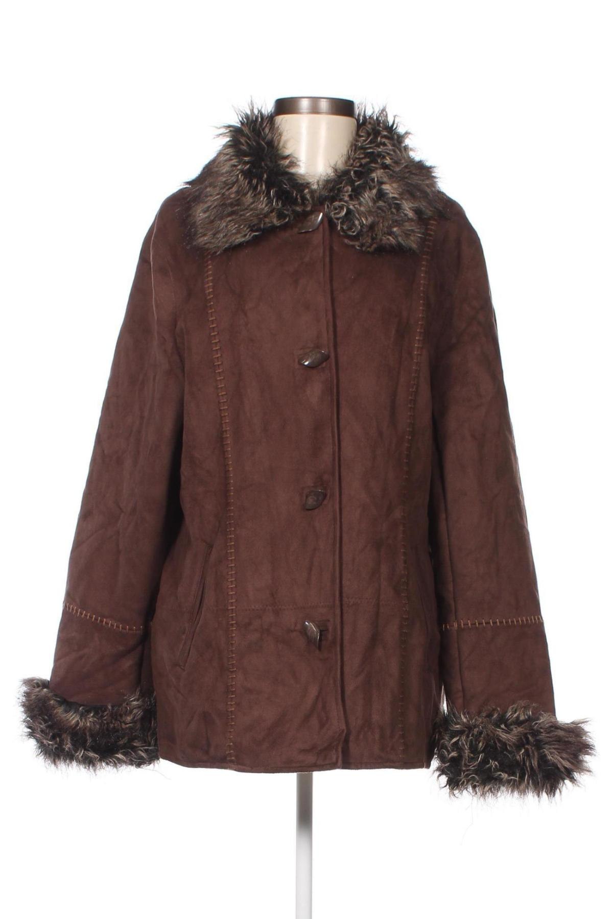 Dámský kabát , Velikost XL, Barva Hnědá, Cena  171,00 Kč
