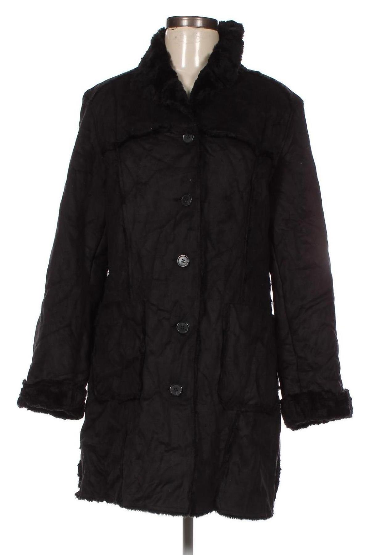Дамско палто, Размер M, Цвят Черен, Цена 9,63 лв.