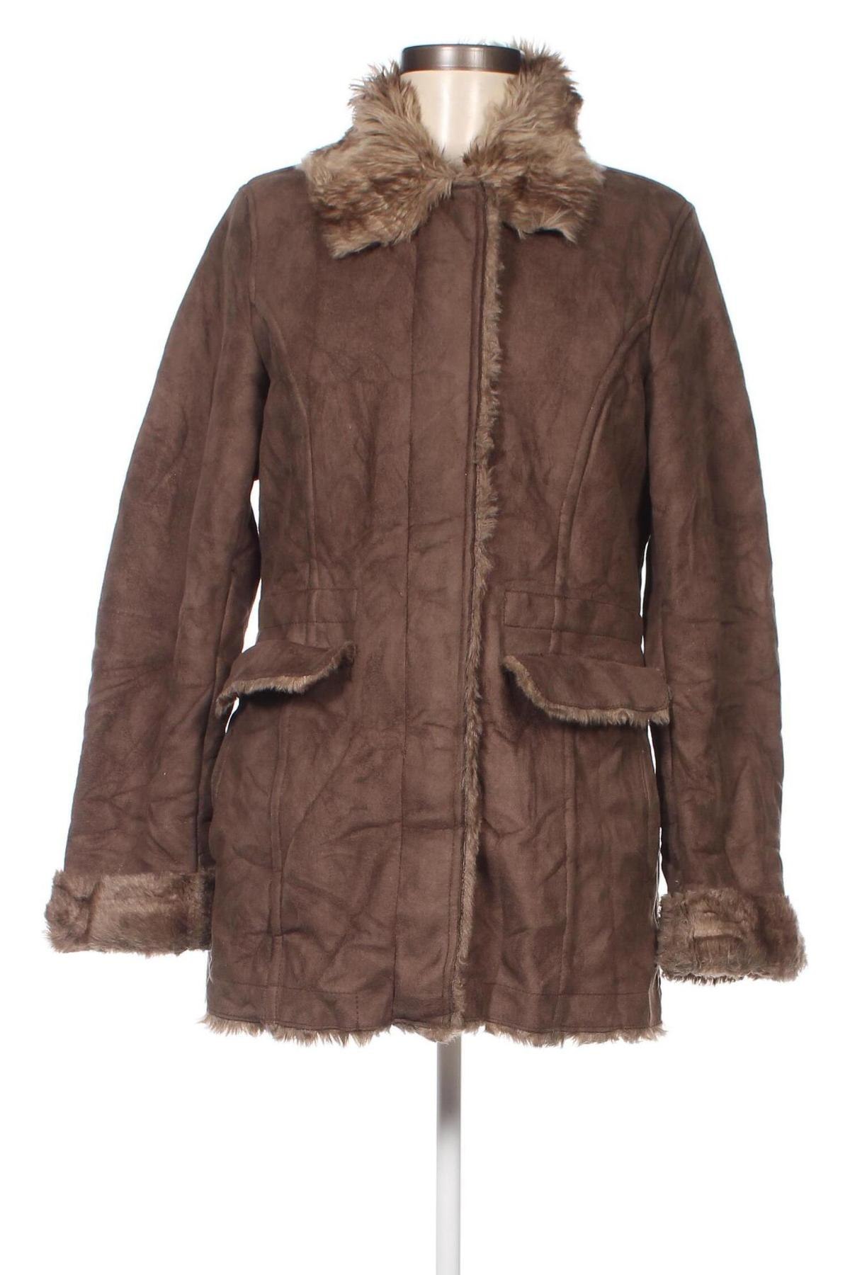 Дамско палто Caroll, Размер M, Цвят Кафяв, Цена 9,73 лв.