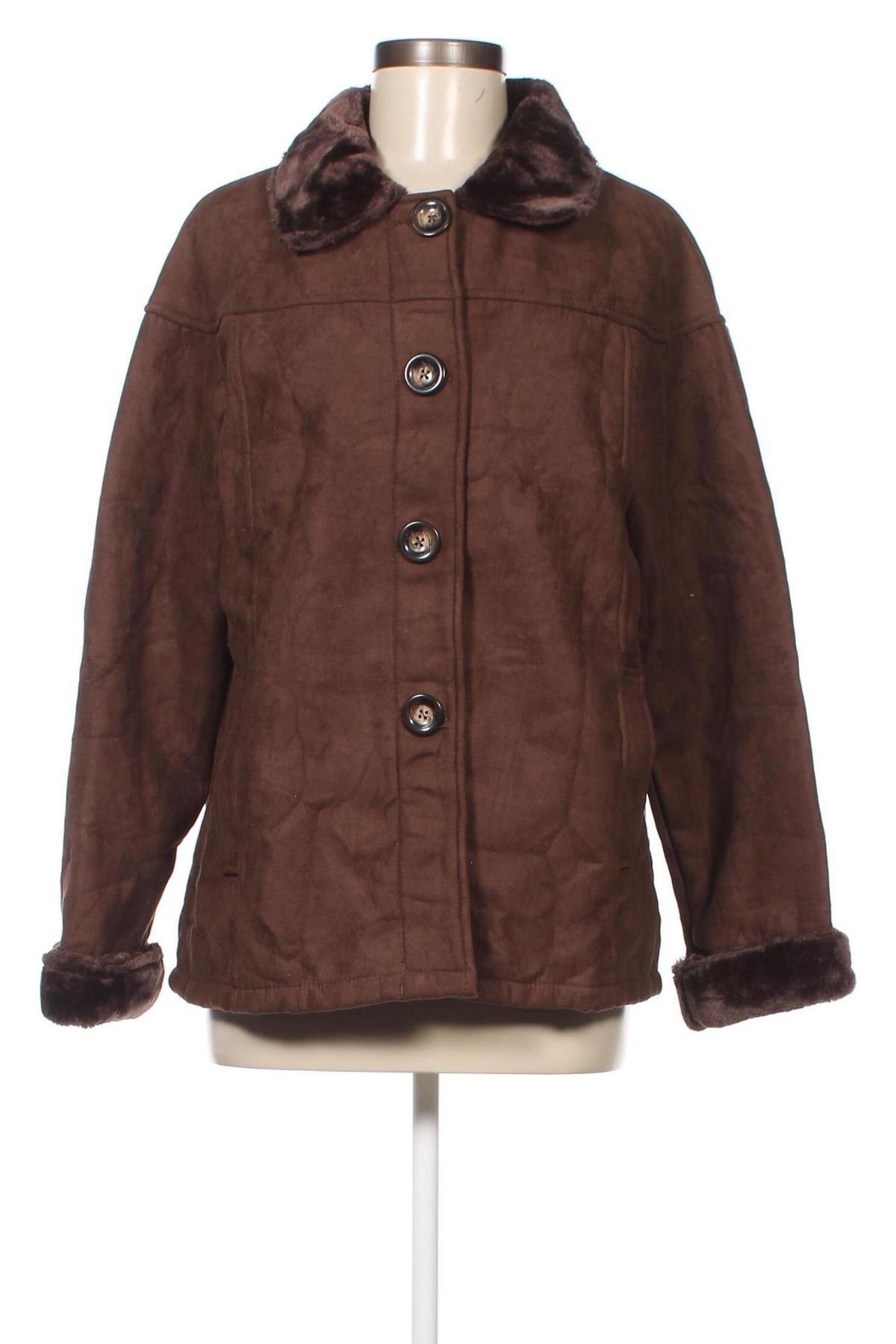 Дамско палто La Maison Du Jersey, Размер L, Цвят Кафяв, Цена 37,45 лв.