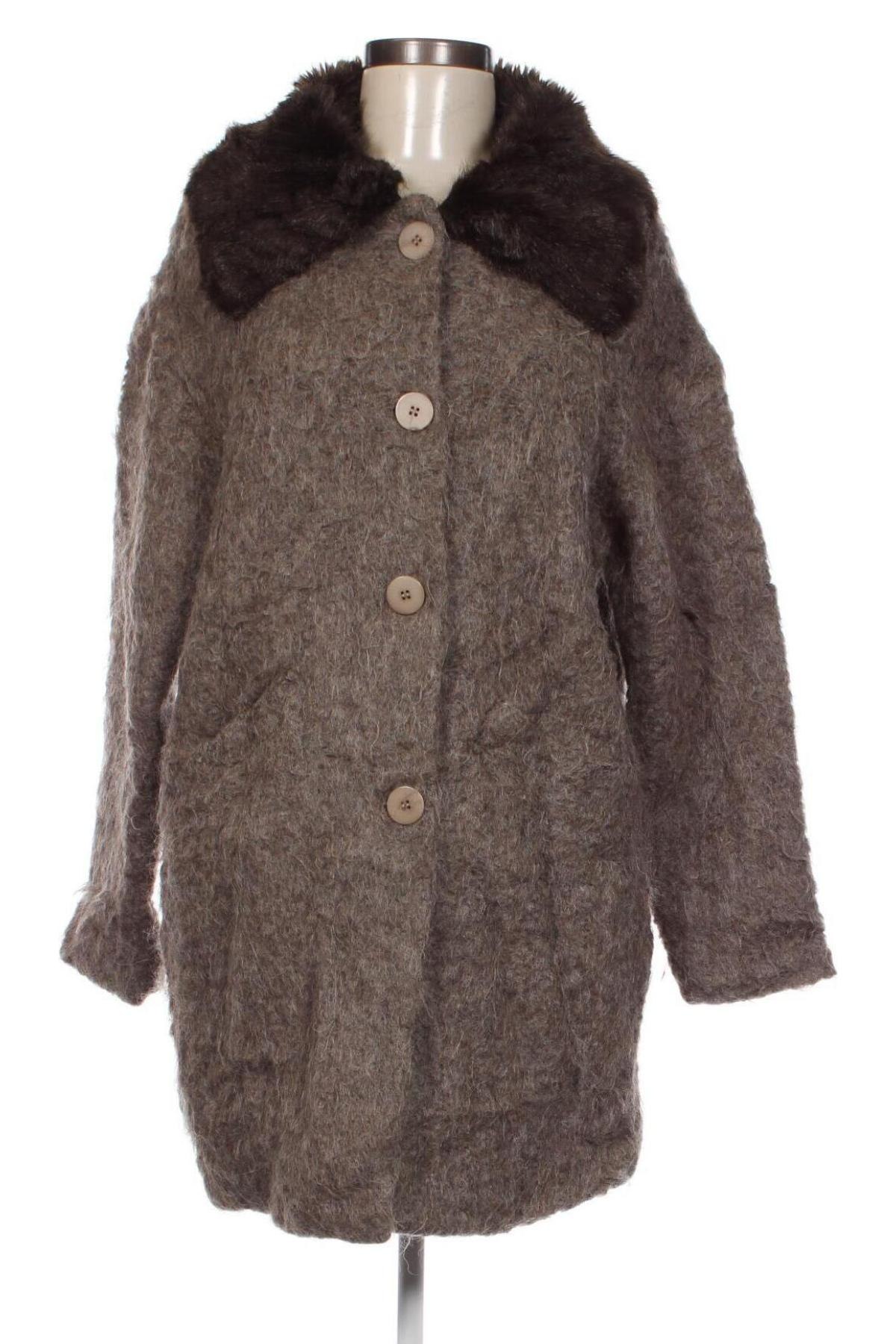 Γυναικείο παλτό Made In Italy, Μέγεθος M, Χρώμα  Μπέζ, Τιμή 5,96 €