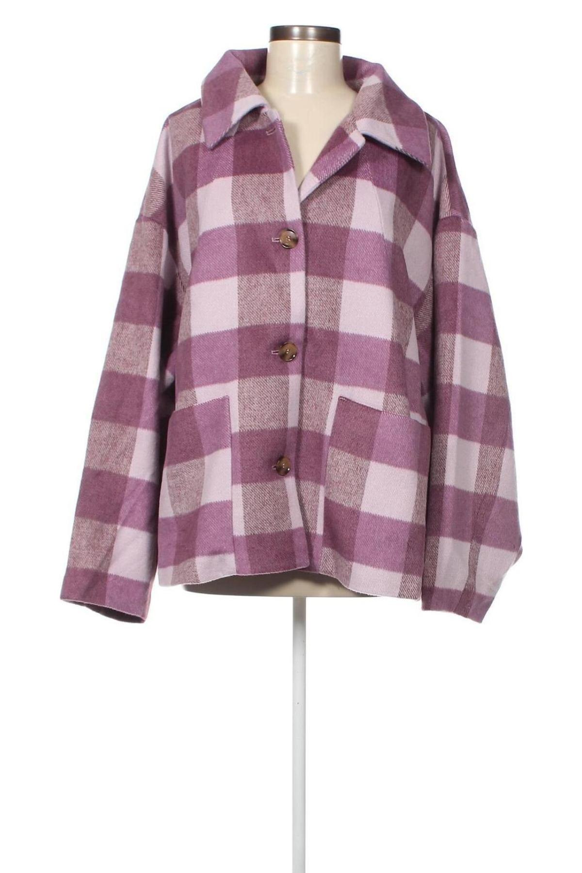 Γυναικείο παλτό Monki, Μέγεθος XL, Χρώμα Βιολετί, Τιμή 28,12 €