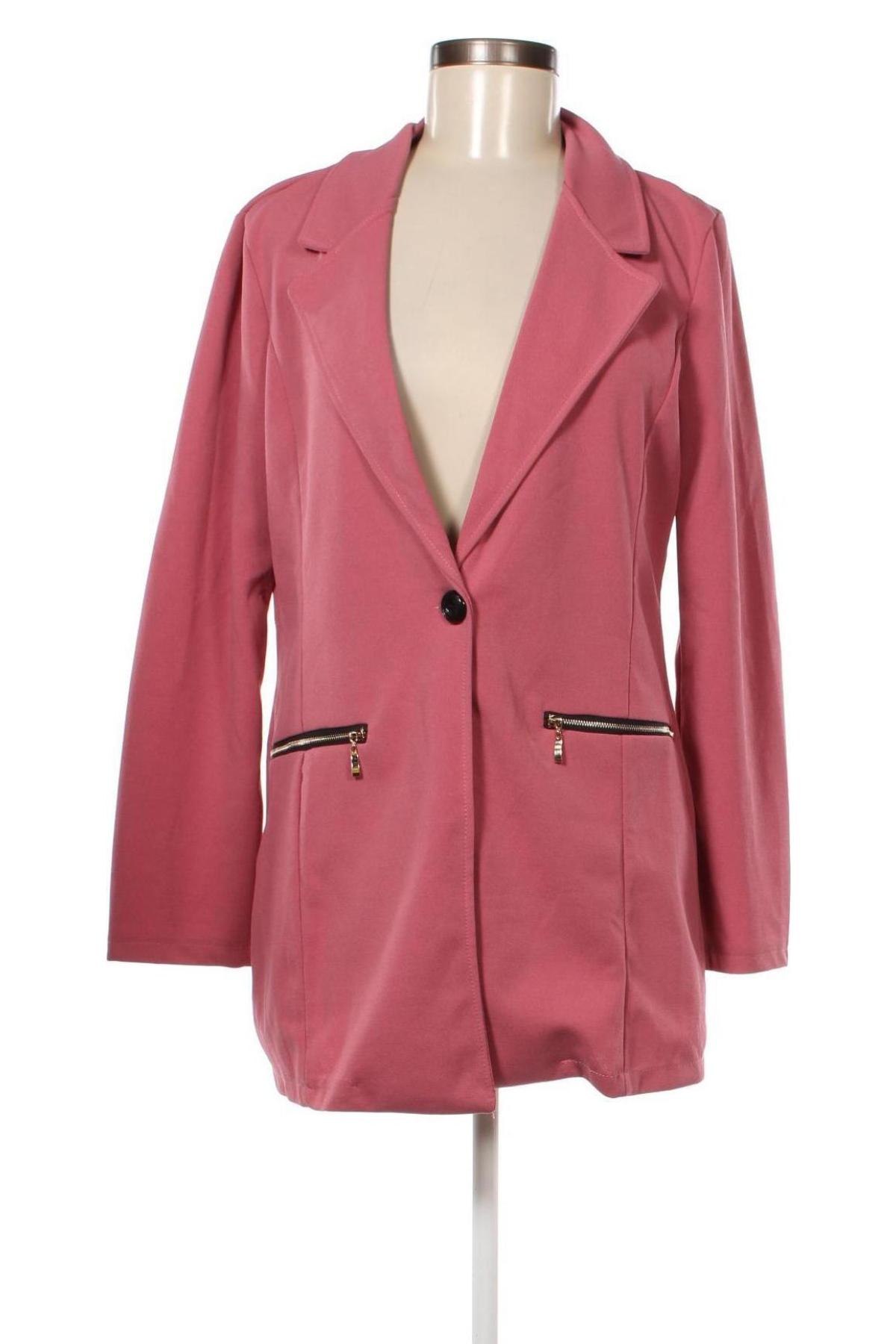 Dámské sako , Velikost XL, Barva Popelavě růžová, Cena  416,00 Kč