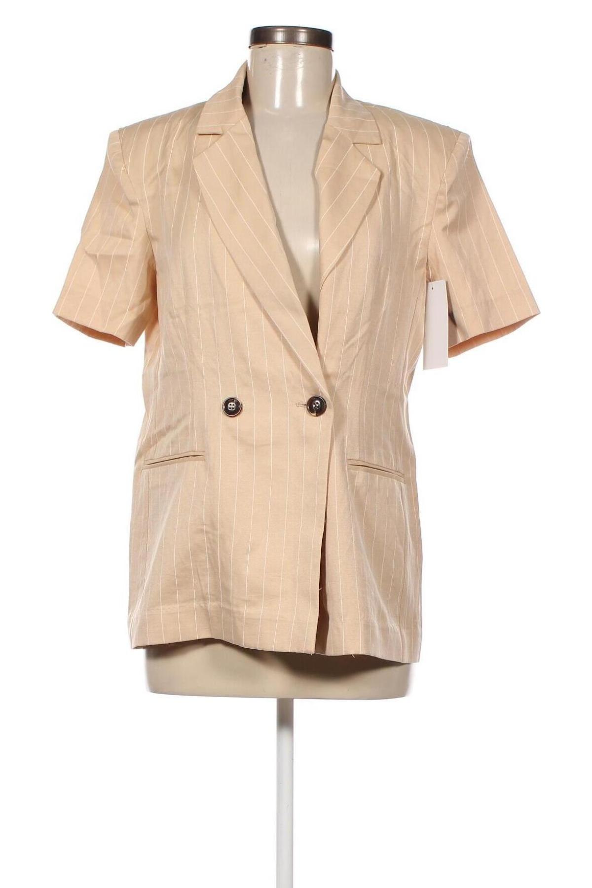 Γυναικείο σακάκι NA-KD, Μέγεθος S, Χρώμα  Μπέζ, Τιμή 8,64 €