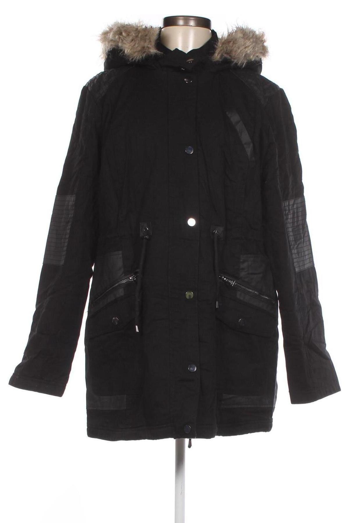 Γυναικείο μπουφάν Camaieu, Μέγεθος XL, Χρώμα Μαύρο, Τιμή 10,76 €