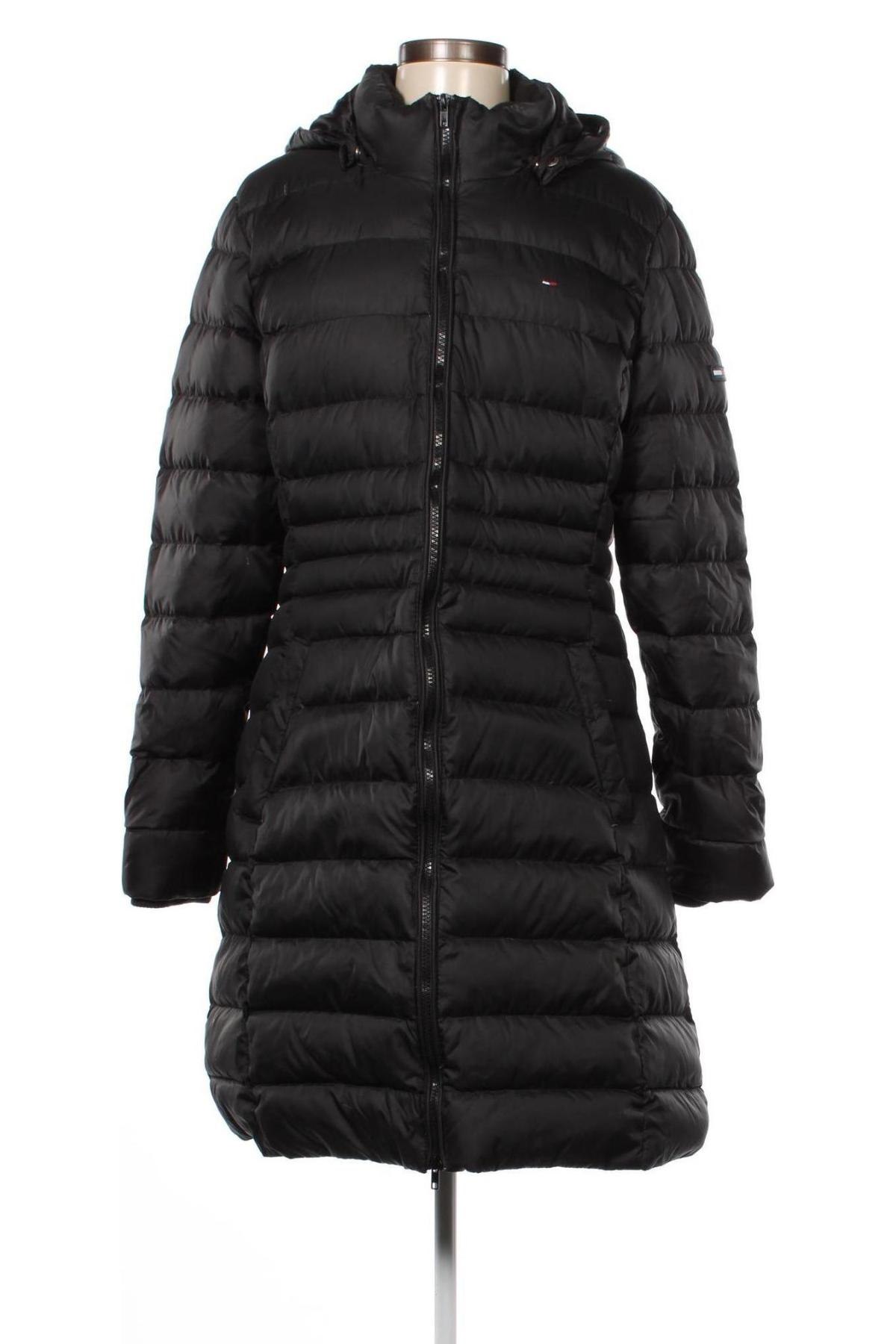 Γυναικείο μπουφάν Tommy Hilfiger, Μέγεθος L, Χρώμα Μαύρο, Τιμή 219,59 €