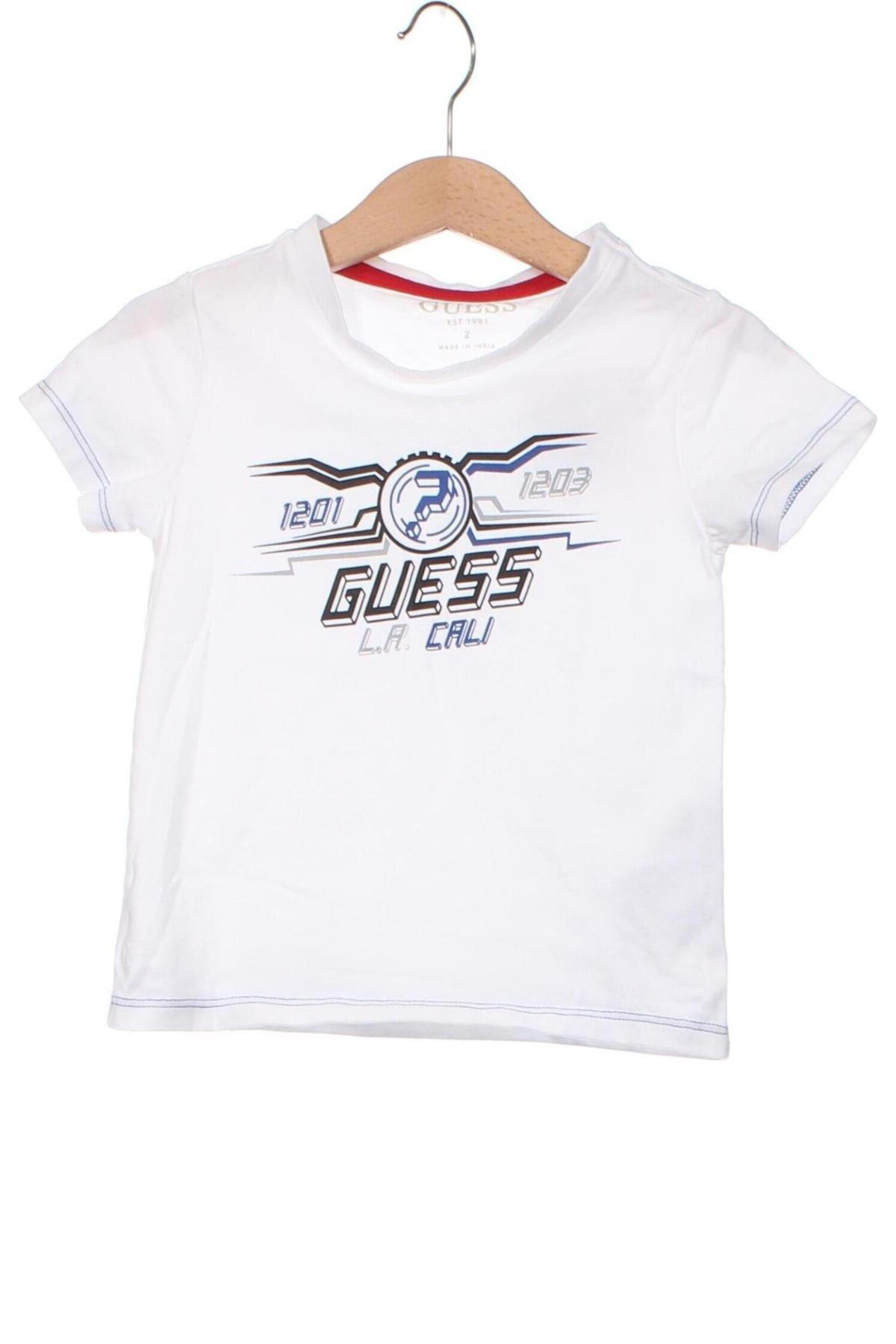 Kinder T-Shirt Guess, Größe 1-2m/ 50-56 cm, Farbe Weiß, Preis 30,41 €