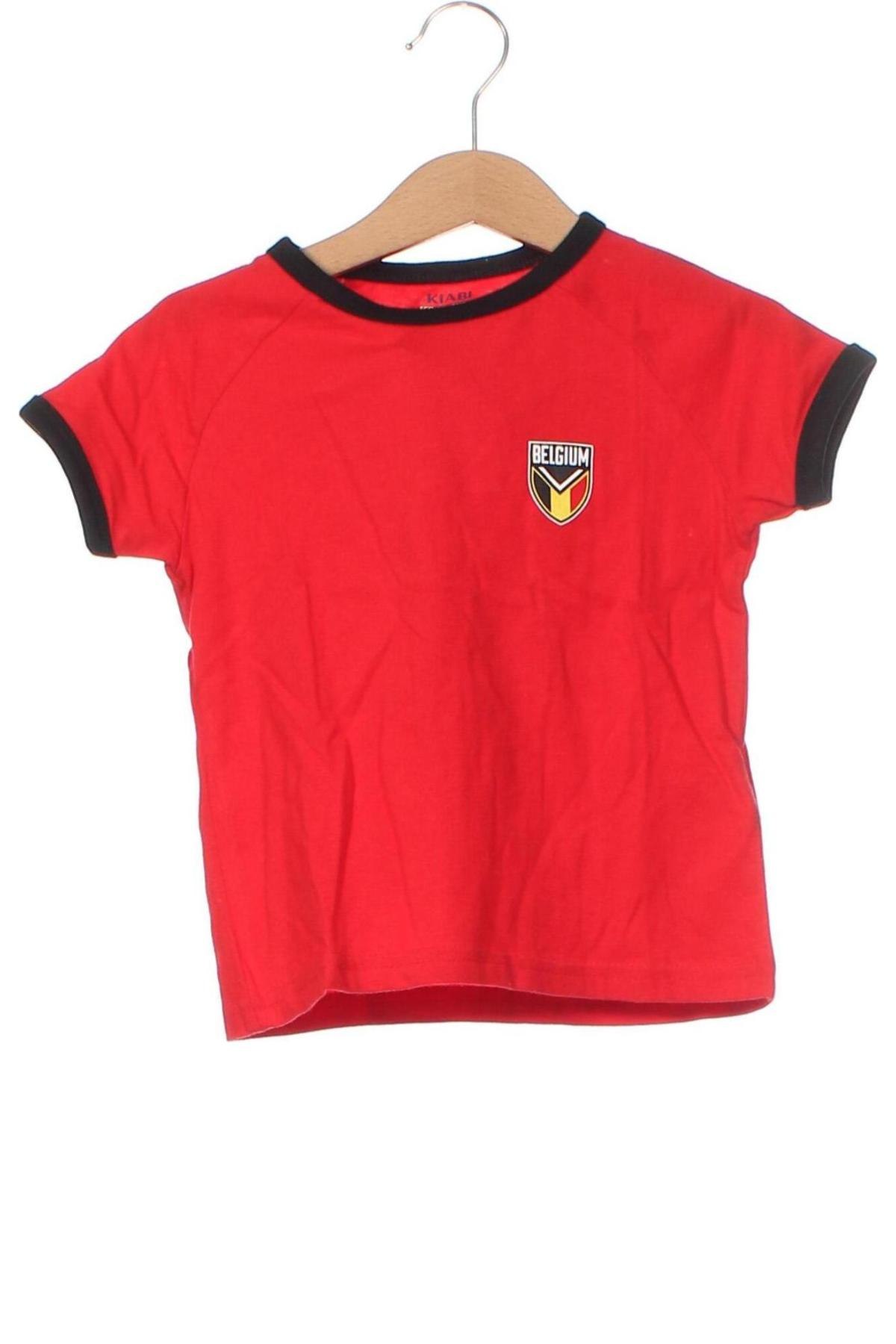 Детска тениска Kiabi, Размер 18-24m/ 86-98 см, Цвят Червен, Цена 4,06 лв.