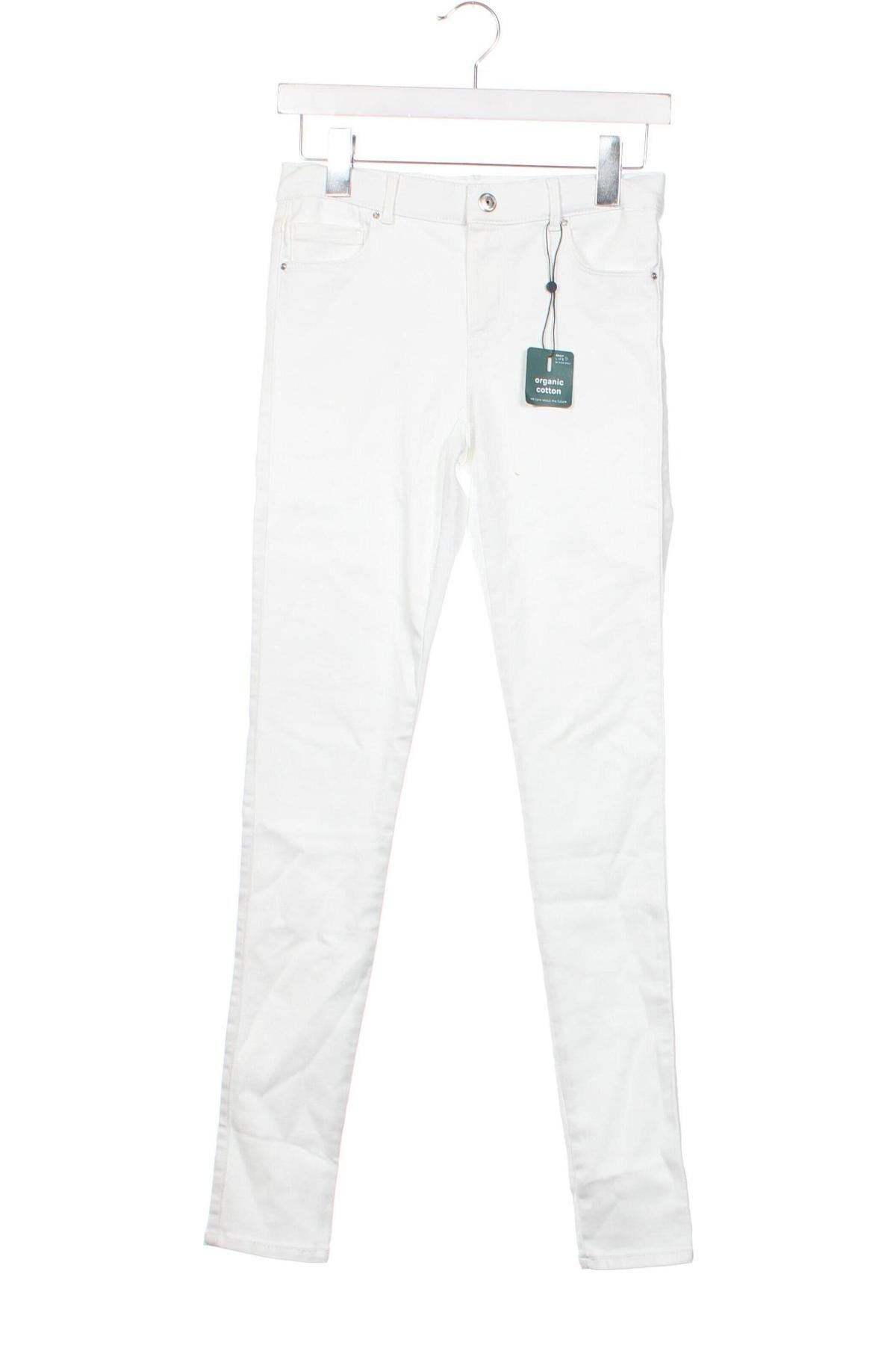 Dziecięce jeansy ONLY, Rozmiar 13-14y/ 164-168 cm, Kolor Biały, Cena 143,93 zł