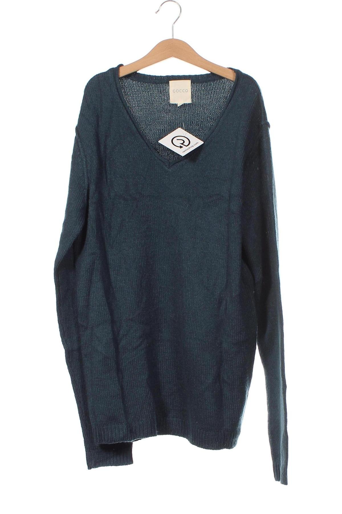 Детски пуловер Gocco, Размер 15-18y/ 170-176 см, Цвят Зелен, Цена 6,90 лв.
