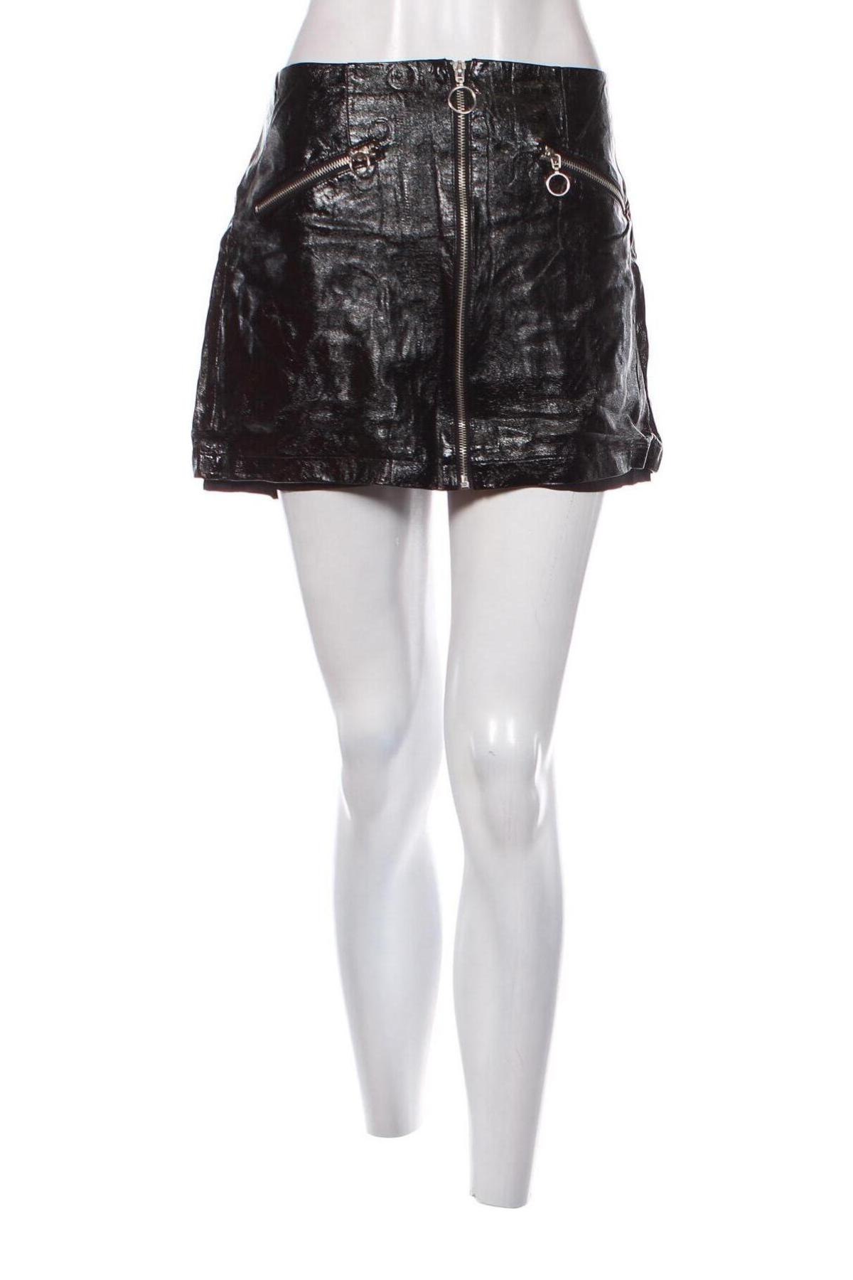 Kožená sukňa  Forever 21, Veľkosť L, Farba Čierna, Cena  1,59 €