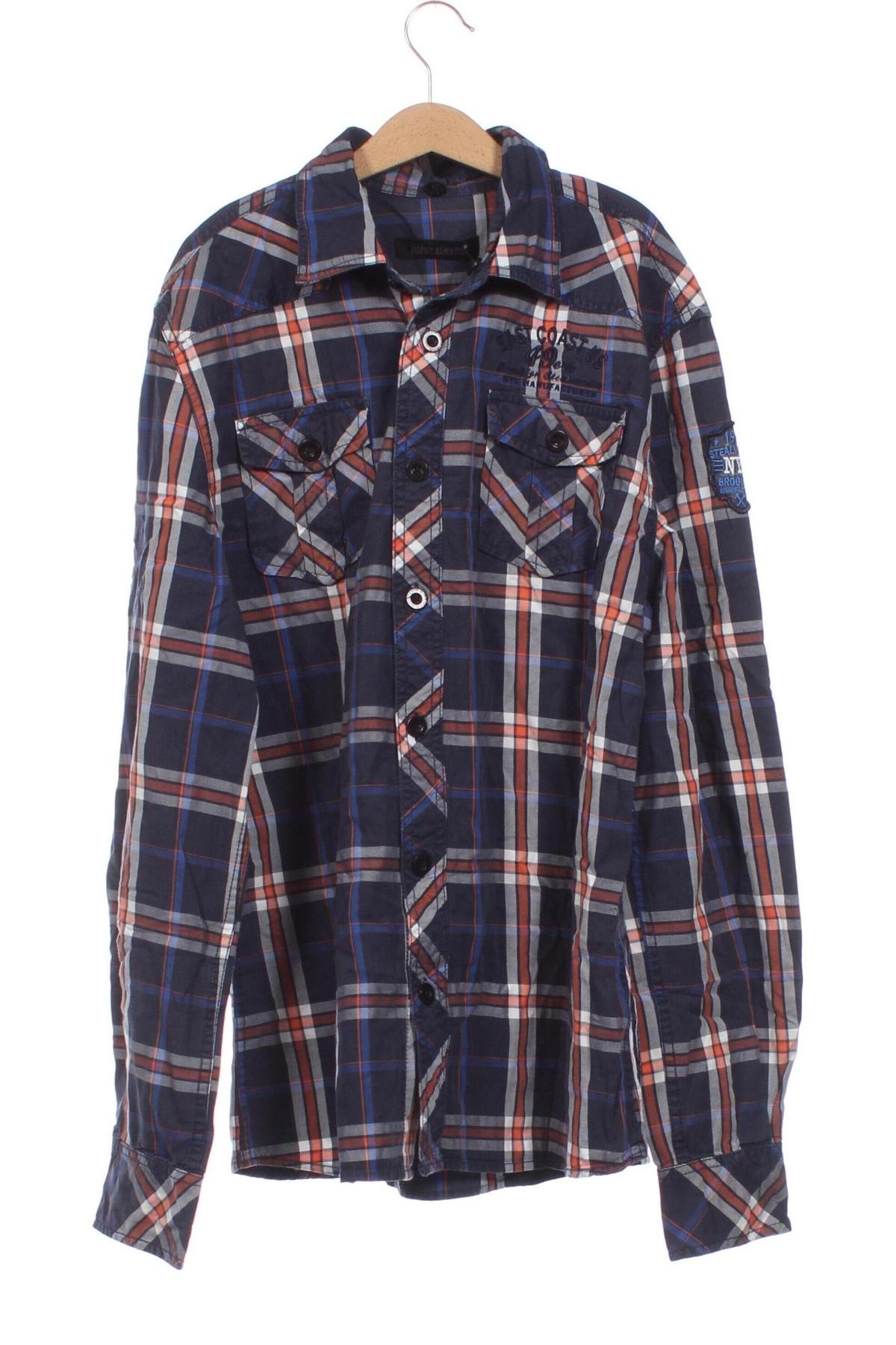 Ανδρικό πουκάμισο John Devin, Μέγεθος S, Χρώμα Μπλέ, Τιμή 1,79 €