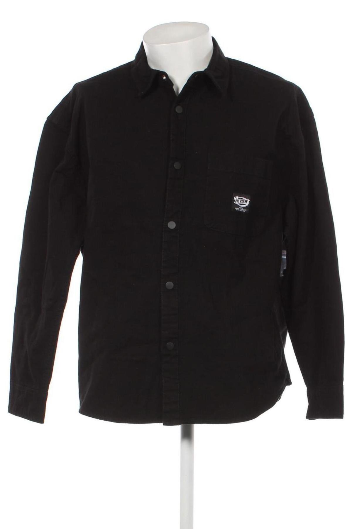 Ανδρικό πουκάμισο Review, Μέγεθος M, Χρώμα Μαύρο, Τιμή 15,22 €