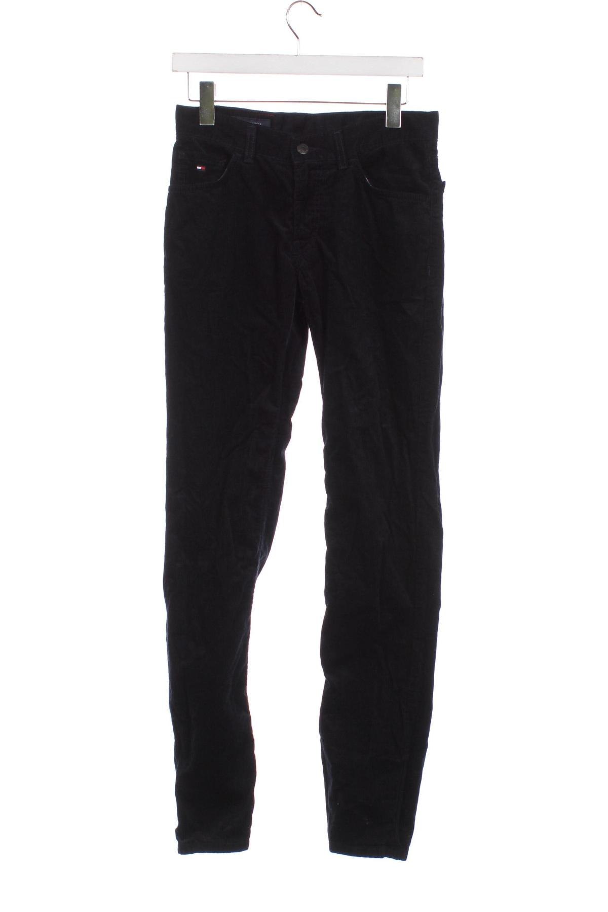 Pantaloni raiați de bărbați Tommy Hilfiger, Mărime XS, Culoare Negru, Preț 157,07 Lei