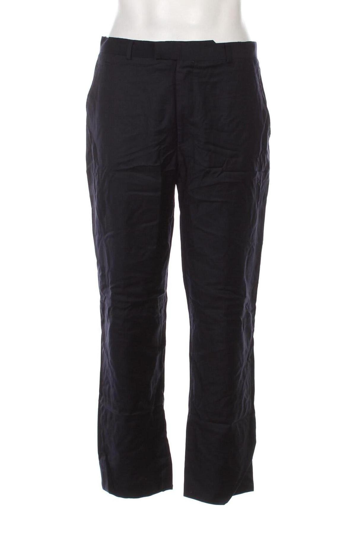 Pantaloni de bărbați Austin Reed, Mărime M, Culoare Albastru, Preț 33,29 Lei