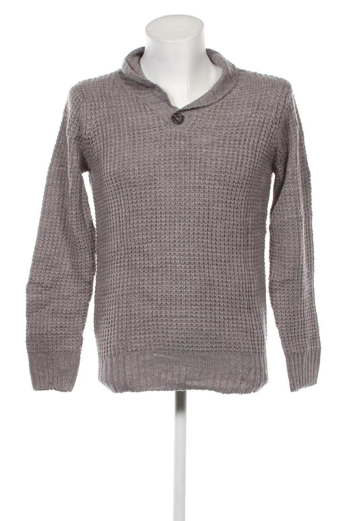 Ανδρικό πουλόβερ In Extenso, Μέγεθος S, Χρώμα Γκρί, Τιμή 2,51 €