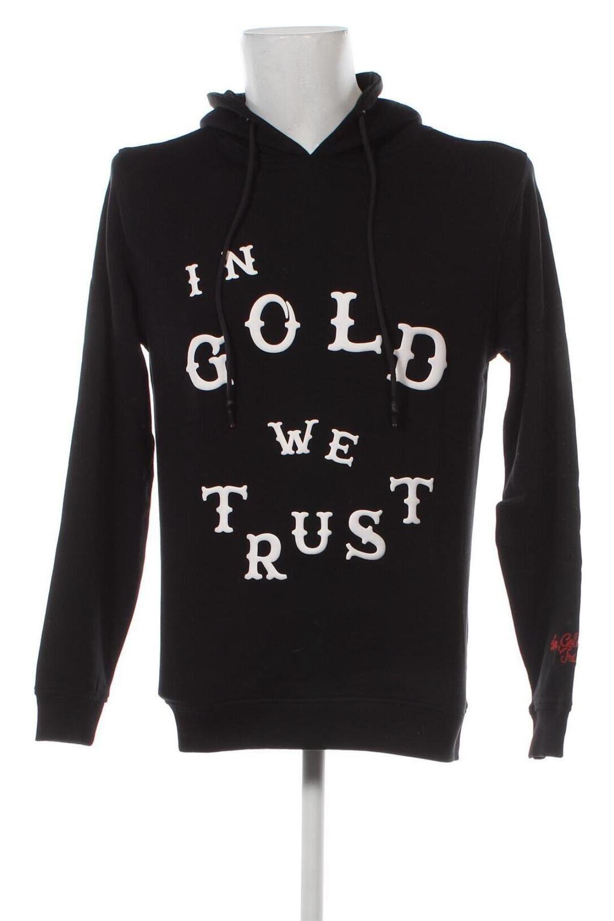 Herren Sweatshirt In Gold We Trust, Größe XS, Farbe Schwarz, Preis € 20,51