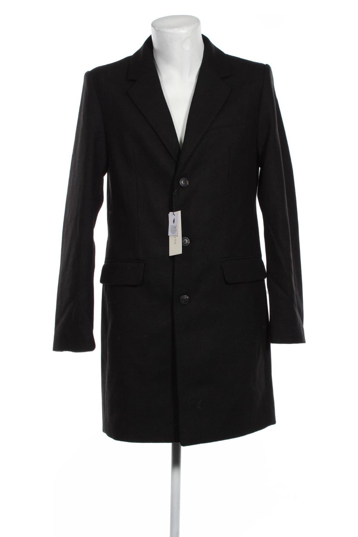 Ανδρικά παλτό Pier One, Μέγεθος L, Χρώμα Μαύρο, Τιμή 21,28 €