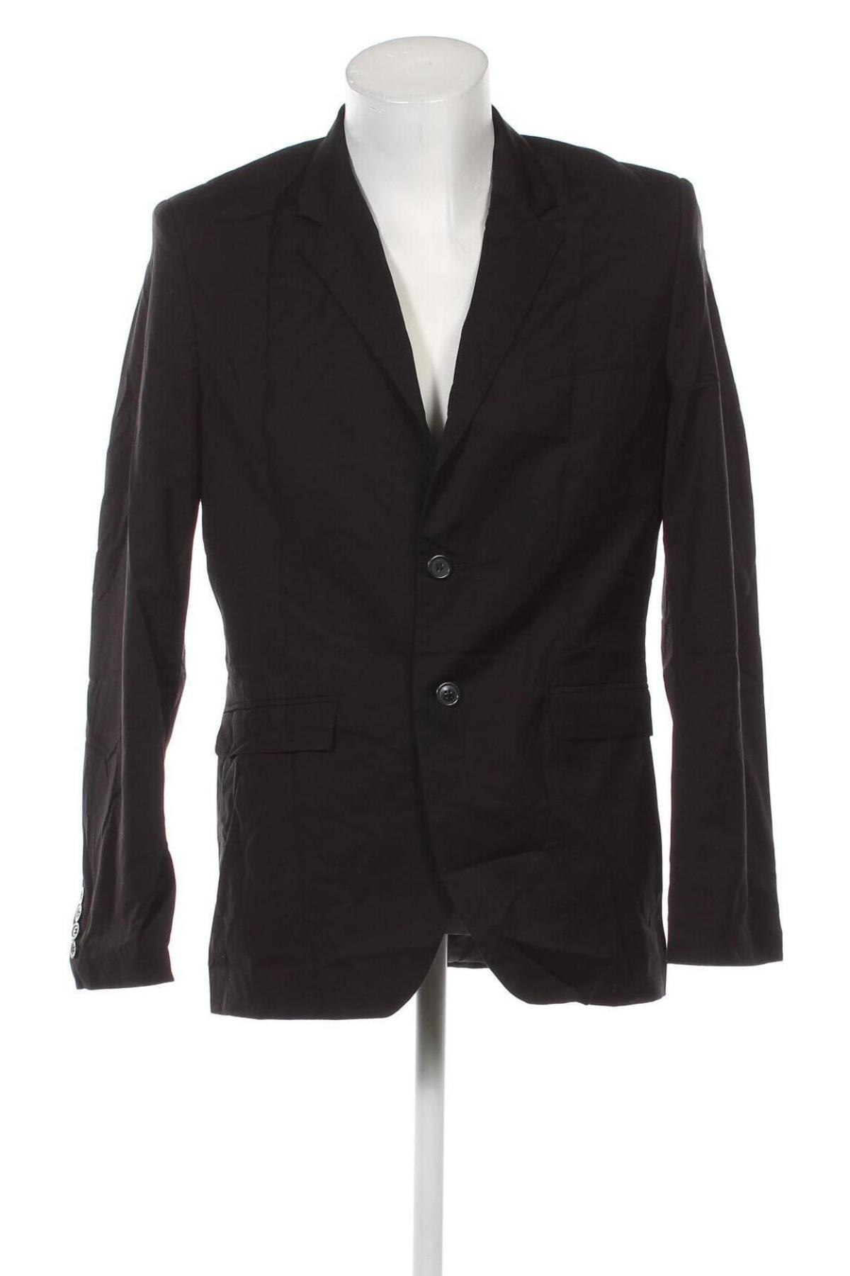 Ανδρικό σακάκι H&M, Μέγεθος L, Χρώμα Μαύρο, Τιμή 27,22 €