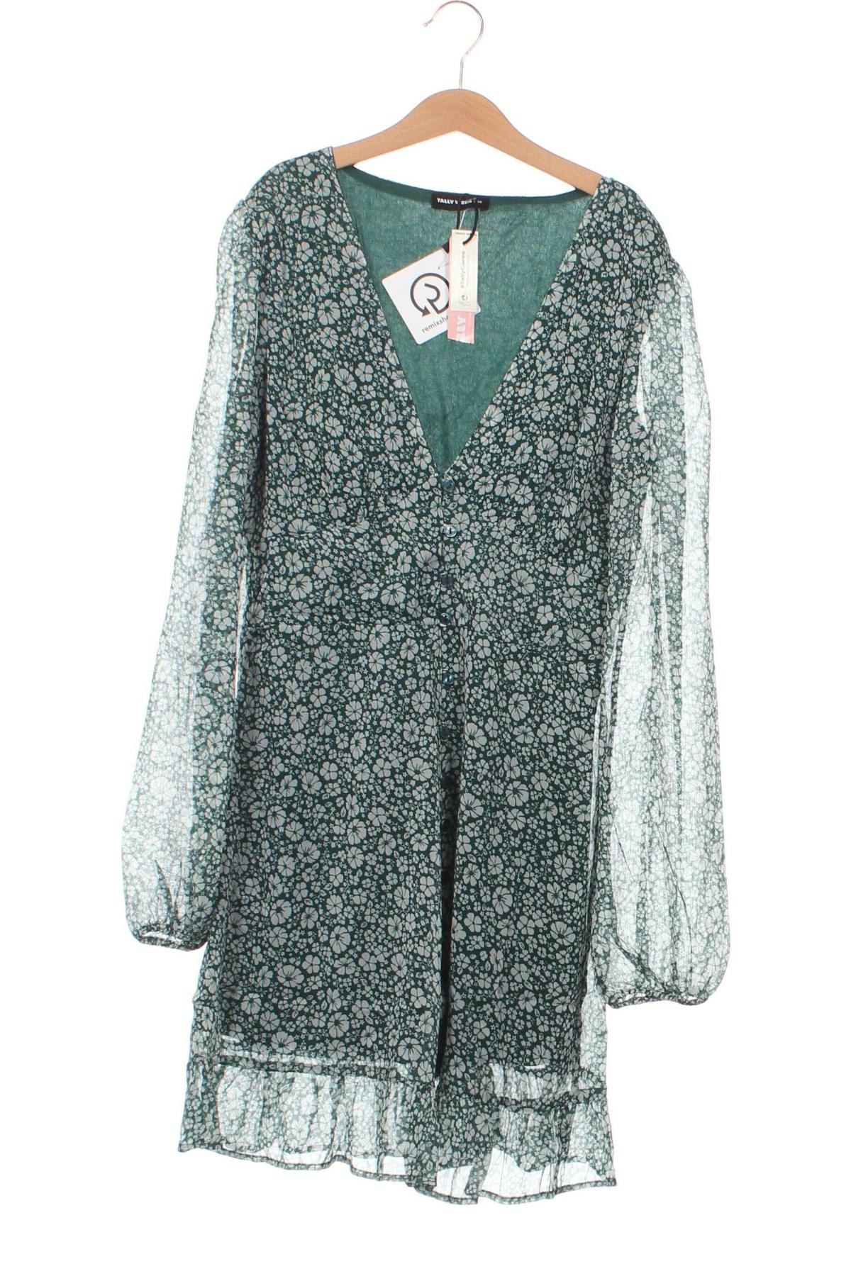 Kleid Tally Weijl, Größe XS, Farbe Grün, Preis 5,45 €