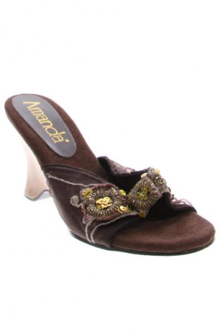 Pantolette Amanda, Größe 38, Farbe Braun, Preis € 7,99