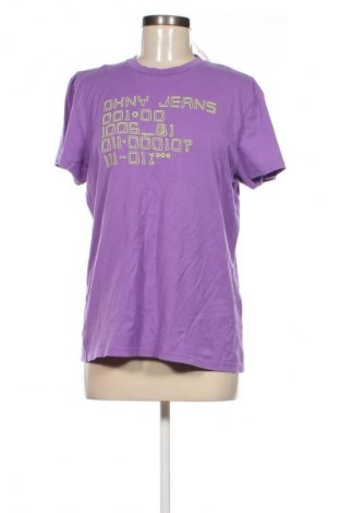 Damen T-Shirt DKNY Jeans, Größe M, Farbe Lila, Preis € 12,49