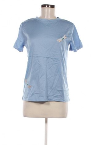 Γυναικείο t-shirt Dragonfly, Μέγεθος M, Χρώμα Μπλέ, Τιμή 10,99 €