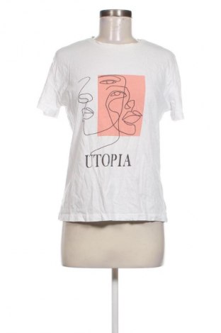 Γυναικείο t-shirt H&M, Μέγεθος S, Χρώμα Λευκό, Τιμή 8,62 €