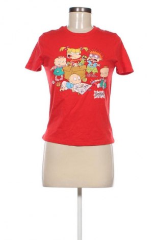 Γυναικείο t-shirt Nickelodeon, Μέγεθος S, Χρώμα Κόκκινο, Τιμή 6,49 €