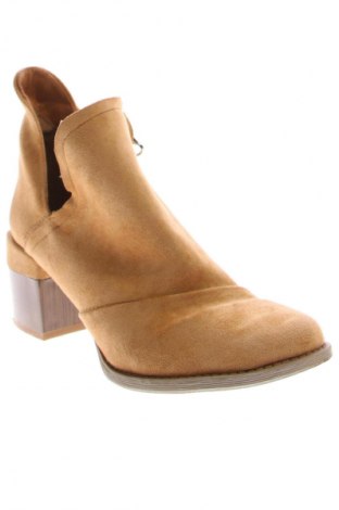 Botine de damă Ideal Shoes, Mărime 39, Culoare Bej, Preț 111,99 Lei