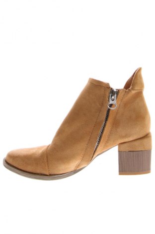 Botine de damă Ideal Shoes, Mărime 39, Culoare Bej, Preț 111,99 Lei