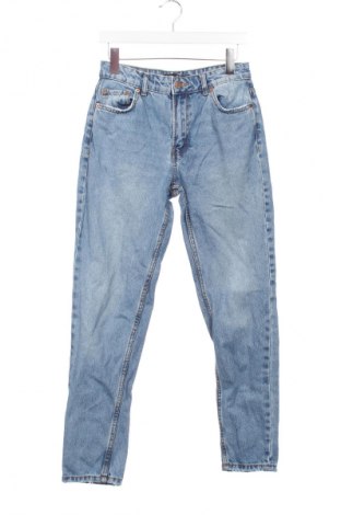 Damskie jeansy Bershka, Rozmiar S, Kolor Niebieski, Cena 46,99 zł