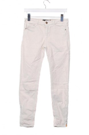 Pantaloni de velvet de femei Zara Trafaluc, Mărime S, Culoare Alb, Preț 31,99 Lei