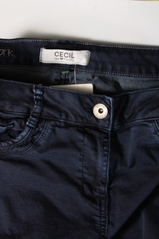 Pantaloni scurți de femei Cecil, Mărime XL, Culoare Albastru, Preț 78,99 Lei