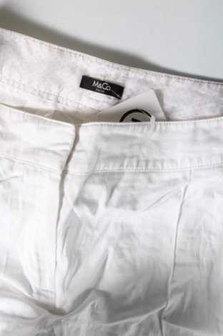 Pantaloni de femei M&Co., Mărime L, Culoare Alb, Preț 43,99 Lei