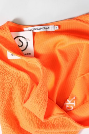 Damentop Calvin Klein Jeans, Größe S, Farbe Orange, Preis 18,11 €