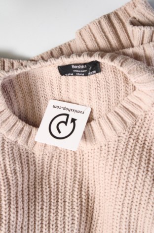 Damski sweter Bershka, Rozmiar M, Kolor Beżowy, Cena 92,99 zł