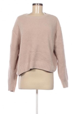 Damski sweter Bershka, Rozmiar M, Kolor Beżowy, Cena 92,99 zł