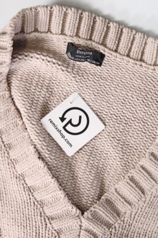 Damski sweter Bershka, Rozmiar XS, Kolor Beżowy, Cena 55,99 zł